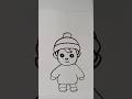 How to draw a child or boy step by step #reels #shorts #short #video #drawing #art #craft #paper