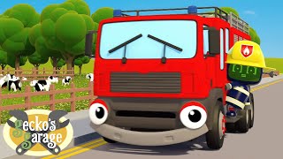 Fiona to the RESCUE‼︎ | Gecko's Garage | Songs For Kids!