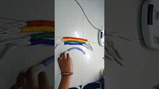 Rainbow macrame Art 😱😱😱#macramewalldecor #macrame #ytchannel #ytcraftgalaxy #shortsvideo #diy