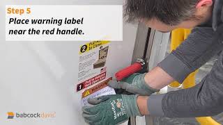 How to install the Babcock Davis Roof Hatch Safety Kit