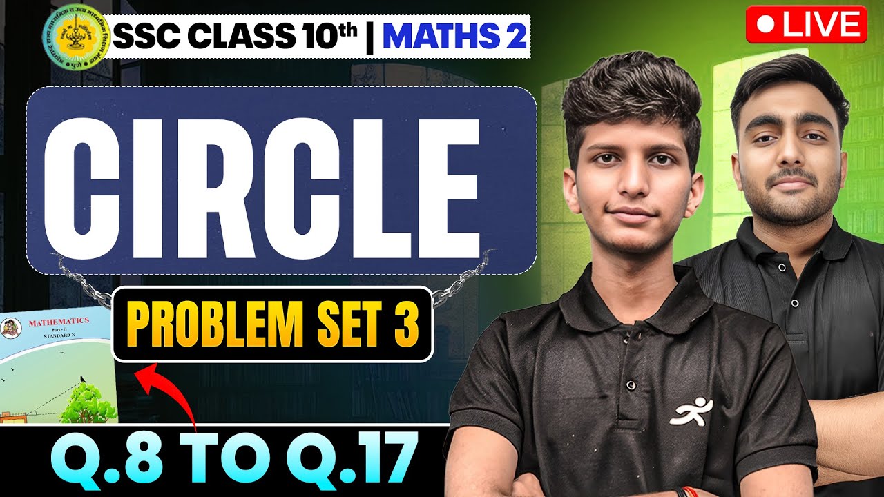 Class 10 - Circle Problem Set 3 Q.No.8-17 | Maths 2 Chapter 3 ...