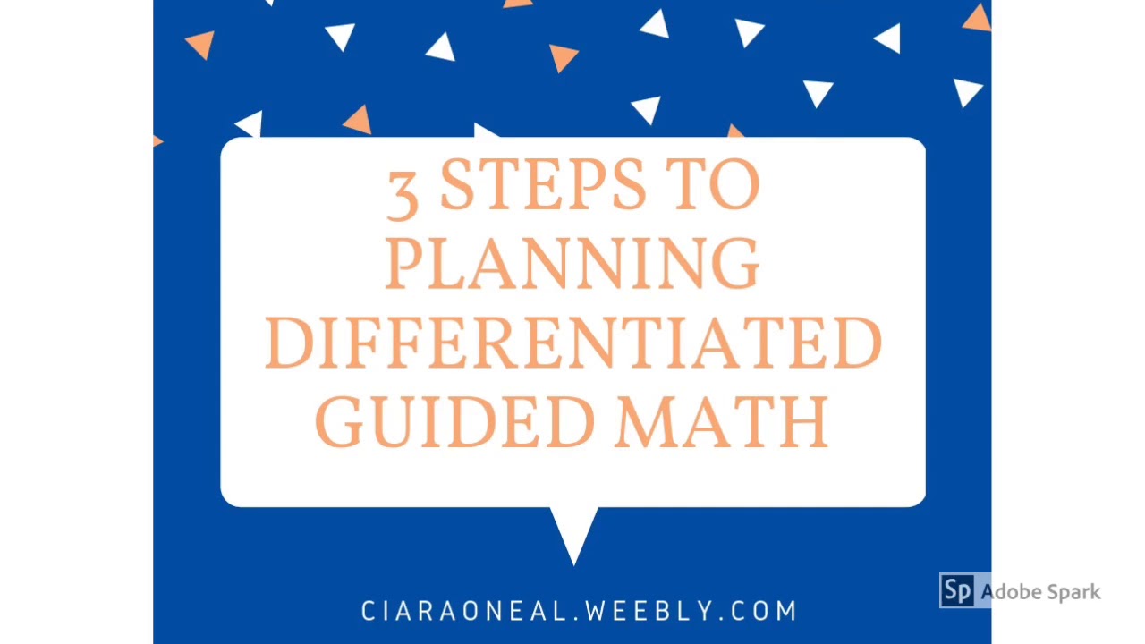 3 Steps to Guided Math - YouTube