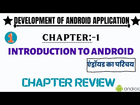 Introduction To Android | Chapter 1 Syllabus Review|  Development Of Android Application| 6th Sem