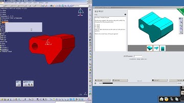 CATIA V5 Certificate sample question 1 to 4 Tutorial(카티아 인증시험)