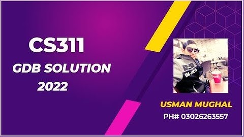 CS311 GDB solution