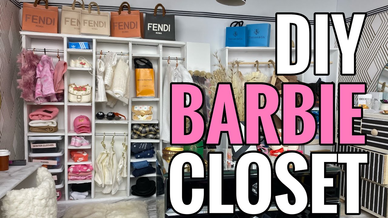 DIY Barbie Closet 🛍️ - YouTube