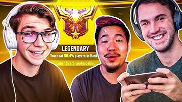 I Hit LEGENDARY RANK in COD Mobile with PRO YouTubers!