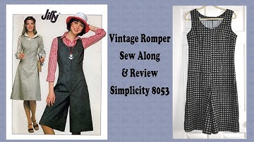 Vintage Romper Sew Along & Pattern Review - Simplicity 8053