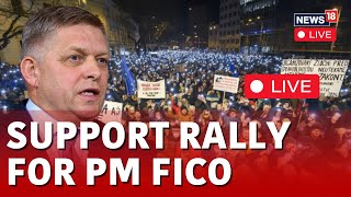 Slovakia News Live | Supporters Of Robert Fico Rally Near Banska Bystrica | Robert Fico Health |N18L