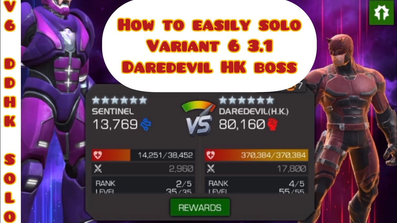Variant 6 3.1 DareDevil Boss, how to easily solo variant 6.3.1 DD HK boss!