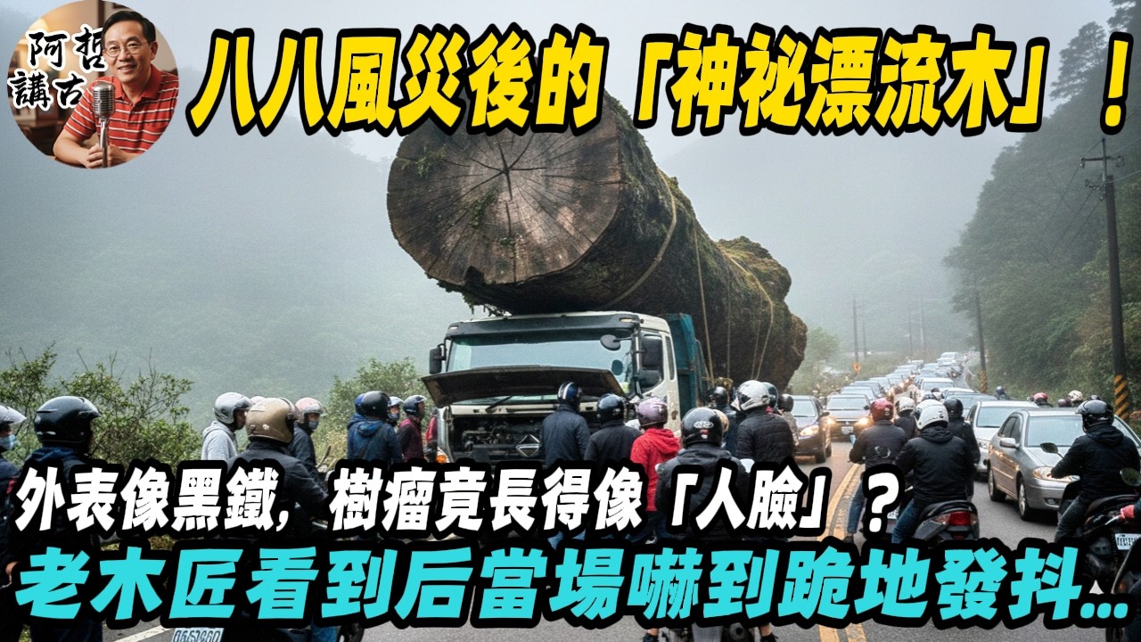 八八風災後的「神祕漂流木」！外表像黑鐵，樹瘤竟長得像「人臉」？老木匠手發抖不敢鋸...他認出了這棵樹60年前的「恐怖身世」！｜故事｜因果｜警世｜民間傳說｜