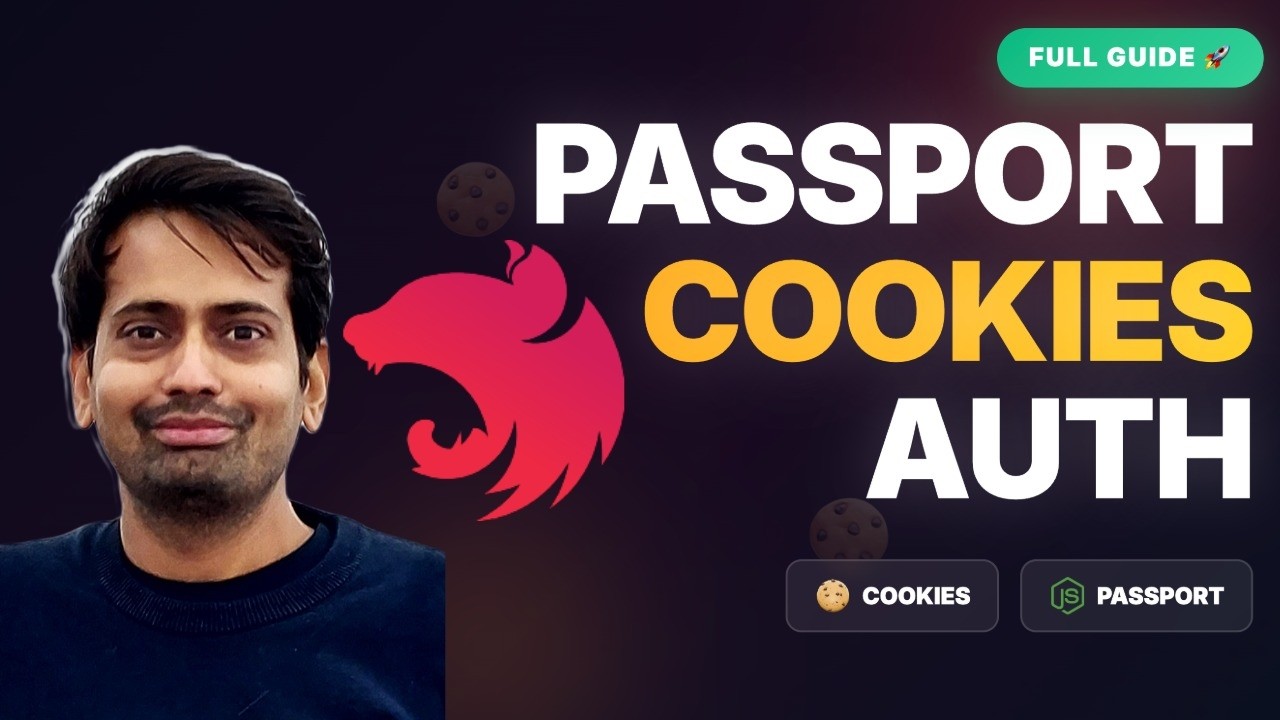 Nestjs Passport Cookies Based Authentication - Part 2