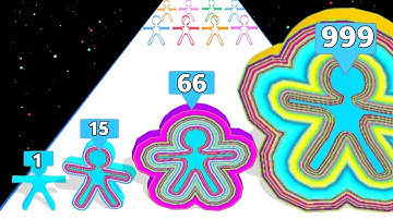 New Satisfying Mobile Game Roof Rails Play 9999 Levels Tiktok Gameplay Walkthrough Android,iOS