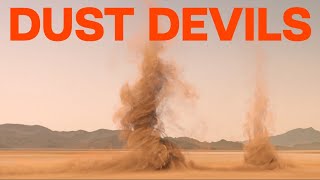 4K dust devil twisters in the desert - EmberGen