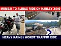       traffic   bike ride   mumbai to alibag on harley