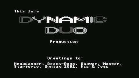 Dynamic Duo (DD) Intro 3 ! Commodore 64 (C64)