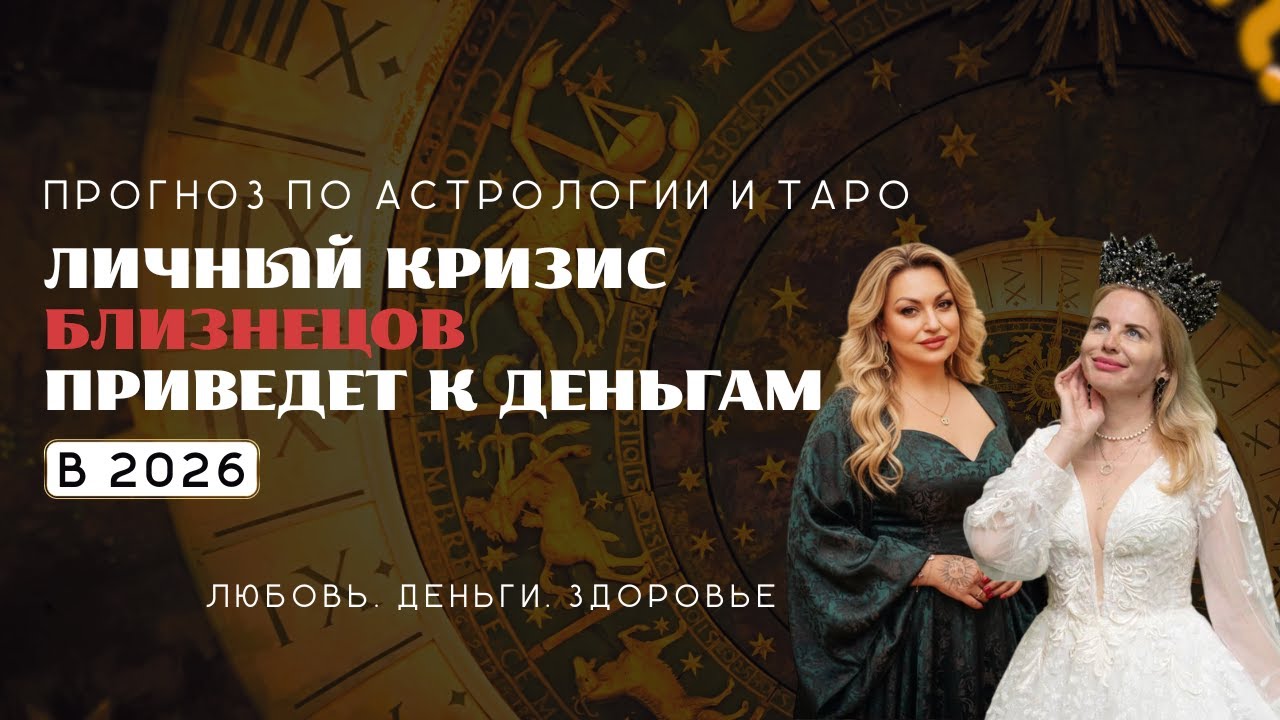 Близнецы ПРОГНОЗ НА 2026 год ЛИЧНЫЙ КРИЗИС ПРИВЕДЕТ К ДЕНЬГАМ