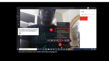How to blur background in Microsoft Team Video Meeting