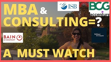 Can you get into Consulting with no MBA degree by Ex-BCG, ISB MBA