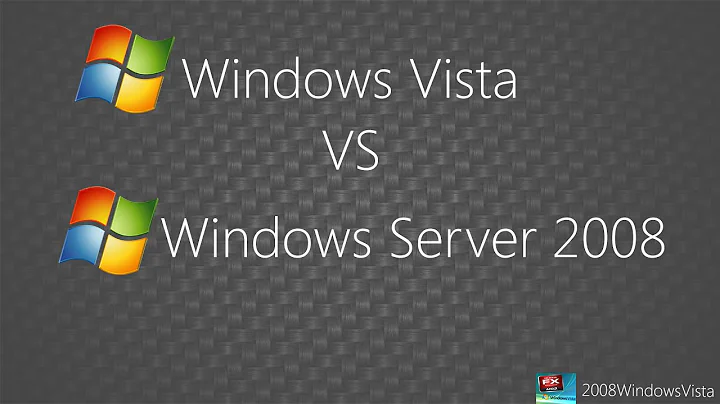 Windows Vista vs Windows Server 2008: Speed test and Memory Usage