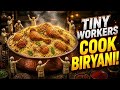 Miniature Workers making Chicken Briyani🍲