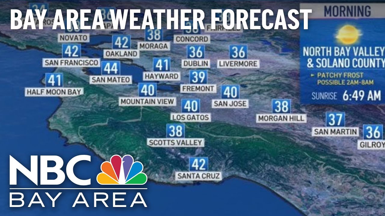 Bay Area Forecast: Frost Advisory Monday Morning