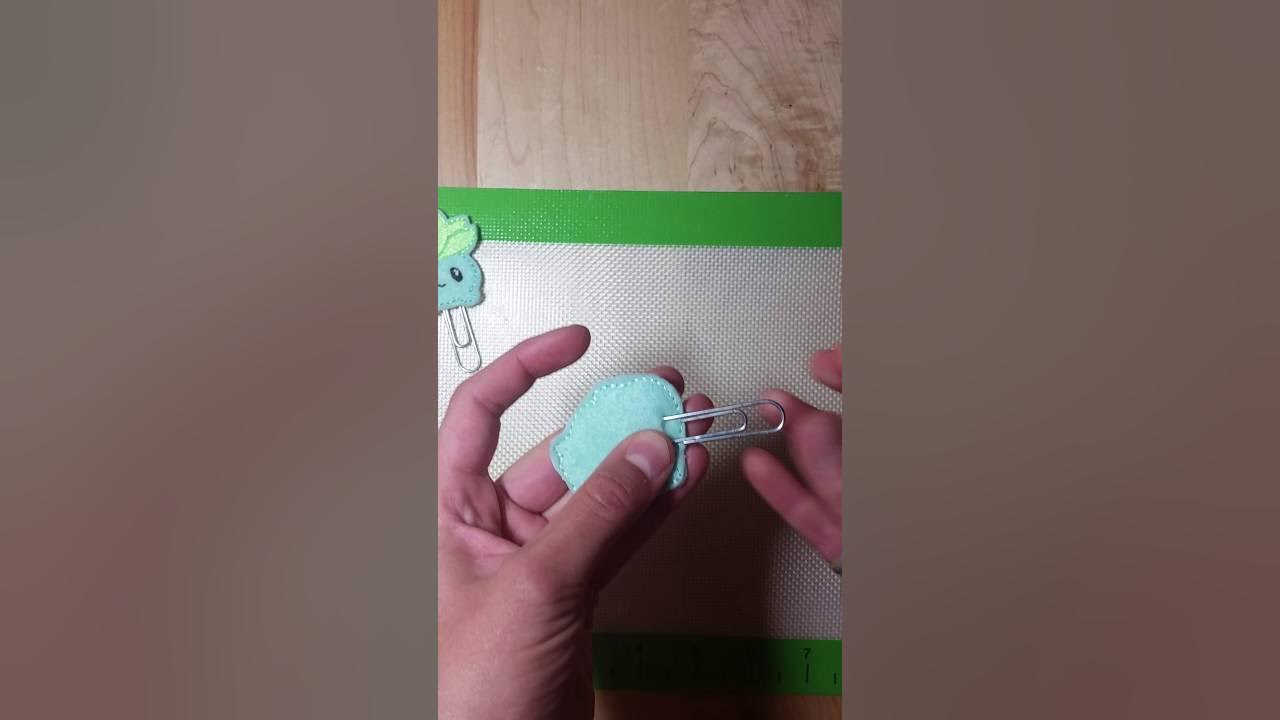 How to make felties into paperclips YouTube