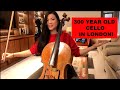 Trying 300 Year Old Cello & Jacqueline Du Pre's bow in London!