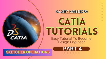 CATIA Tutorials For Beginners Part-4 | OPERATION TOOLBAR #catia