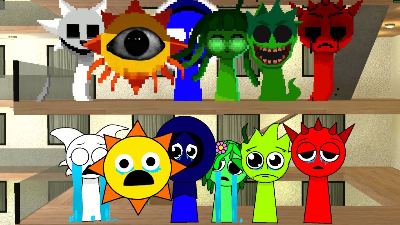 Saving Sprunki Family from Whole Hotel Of Angry ssprunkii!