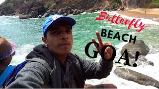 SECRET BEACH IN GOA!! || BUTTERFLY BEACH || Vlog 002