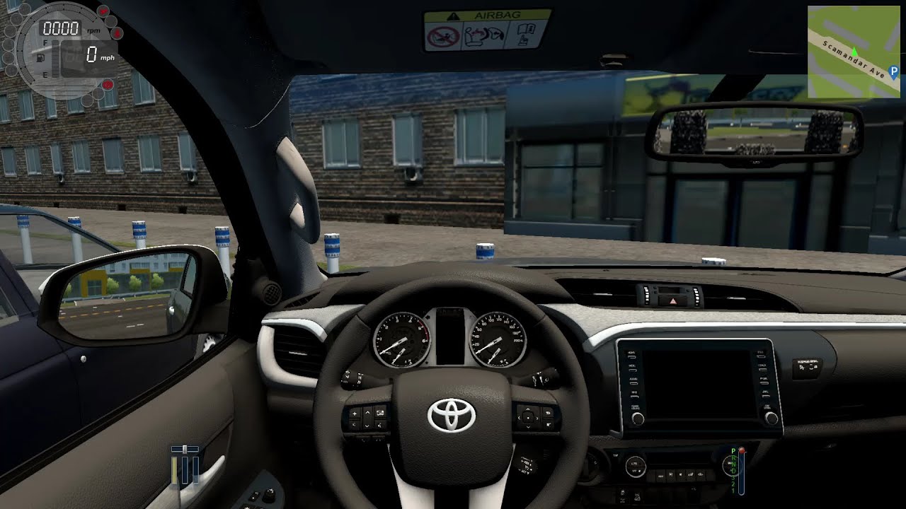 Toyota Hilux 2021 | تجربة قيادة واقعية في City Car Driving 🚗🎮