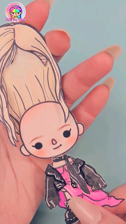 ROSÉ Blackpink TocaBoca Drawing #ontheground outfit #paperdiy