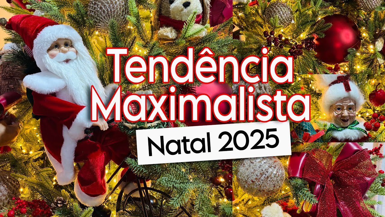 NATAL 2025 DECORAÇÃO PARA ÁRVORE DE NATAL VERMELHA #natal2025 #decoração #christmas #arvoredenatal 