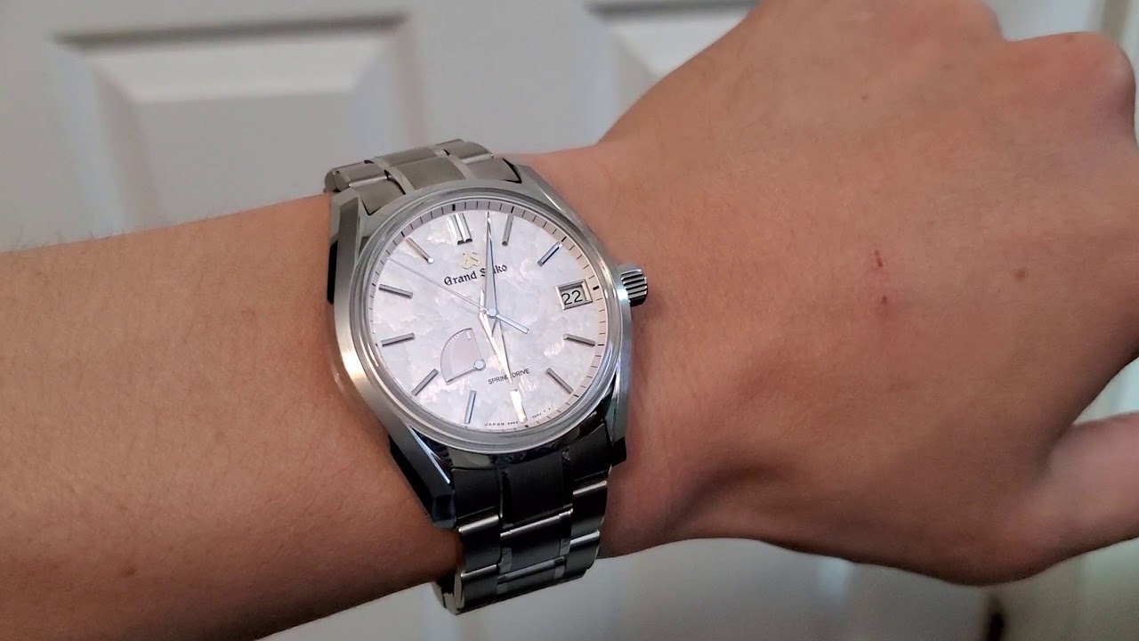 Grand Seiko Seasons Collection SBGA413 dial review Pink Cherry Blossom  Sakura Spring Edition - YouTube