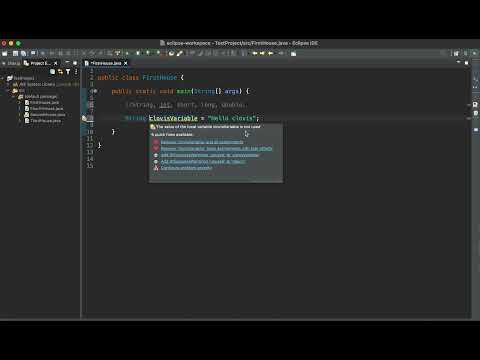 Java: lesson 1 variable declaration