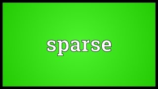 Sparse Meaning