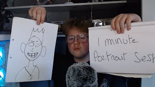 ASMR drawing you in 1 minute roleplay