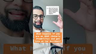 ODSP and your car accident personal injury settlement!