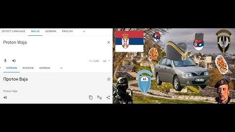 Proton Waja in different language meme