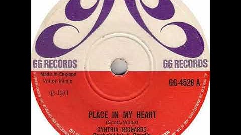 Cynthia Richards - Place In My Heart - 1971