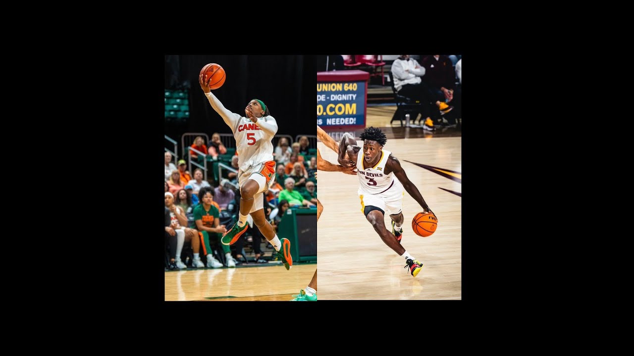 Joson Sanon (Arizona State University) Ahnay Adams (University of Miami) FULL BASKETBALL WORKOUT