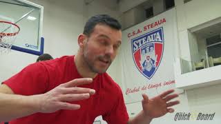 The Volleyball Team Steaua Bucharest, training session on the Quick Board