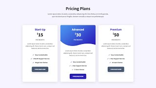 How to Create a Price Page with HTML CSS | HTML CSS Price Page @raselcoder