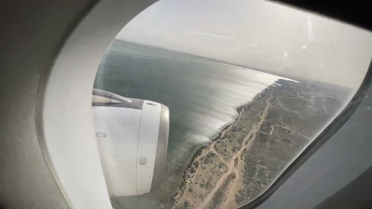 4K - Tunis Carthage ( TUN DTTA ) Tunisair A320neo Landing - Düsseldorf - Tunis - TU 745 - 05A Seat