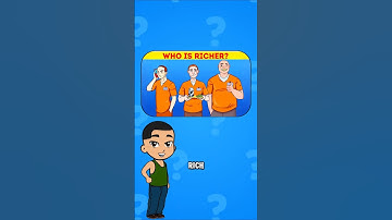Who’s Rich? 🤑 Only 1% Can Spot It! Can YOU? 🤔 #quiztime #riddle #shorts