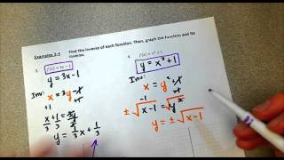 6.2 Inverse Functions and Relations