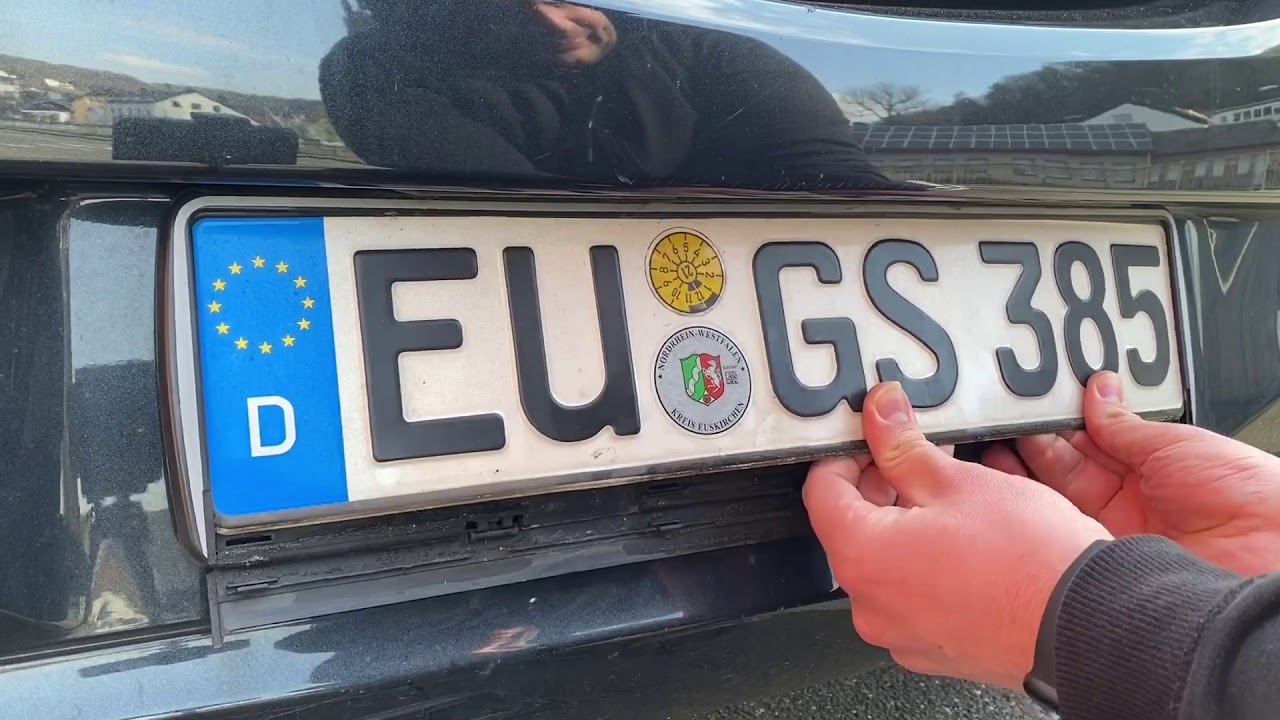 PKW Kennzeichen Halterung (Nummernschilde Halter) wechseln (vorne und hinten) Opel Corsa E Anleitung