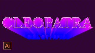 3D Blend Text Effect in Adobe Illustrator | DesignMentor