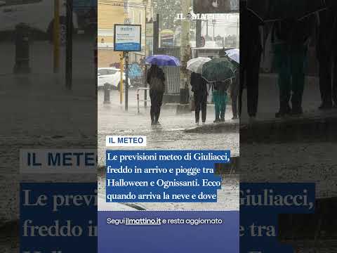 Video Le previsioni meteo di Giuliacci, freddo in arrivo e piogge tra Halloween e Ognissanti